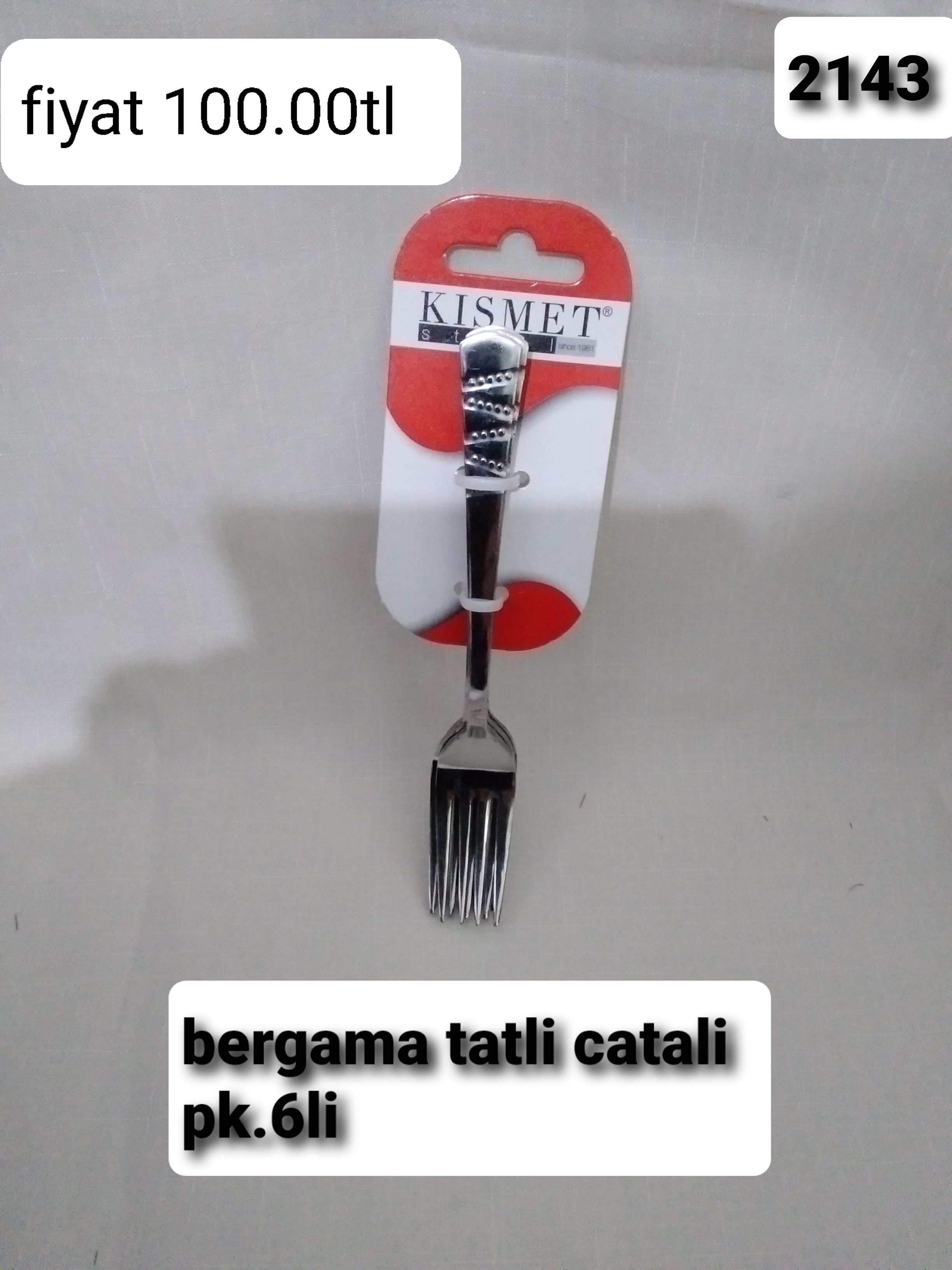 BERGAMA TATLI ÇATAL KAŞIĞI 2143