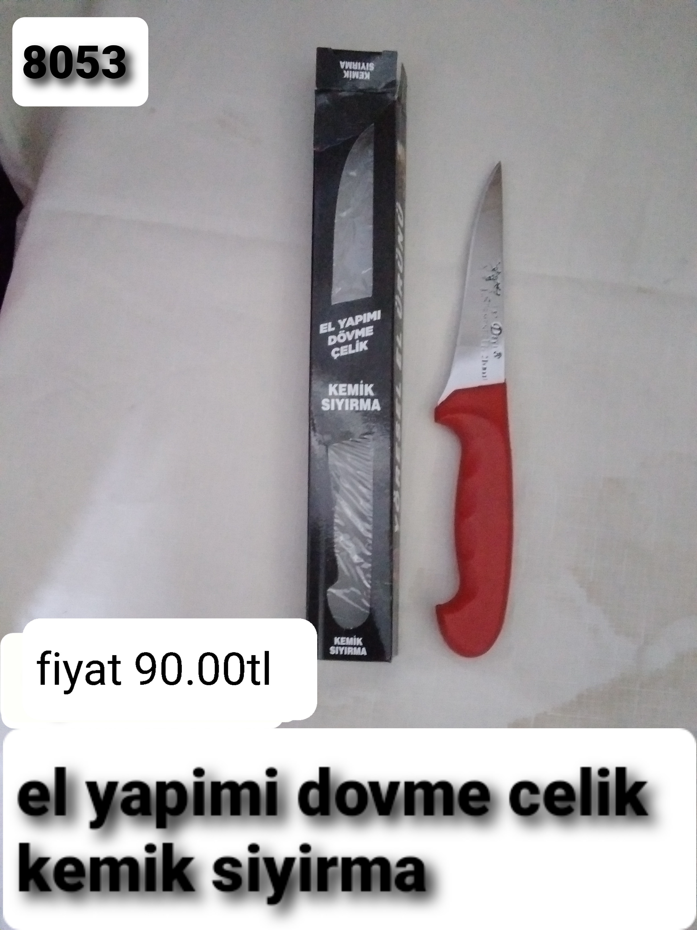 EL YAPIMI DÖVME ÇELİK KEMİK SIYIRMA 8053
