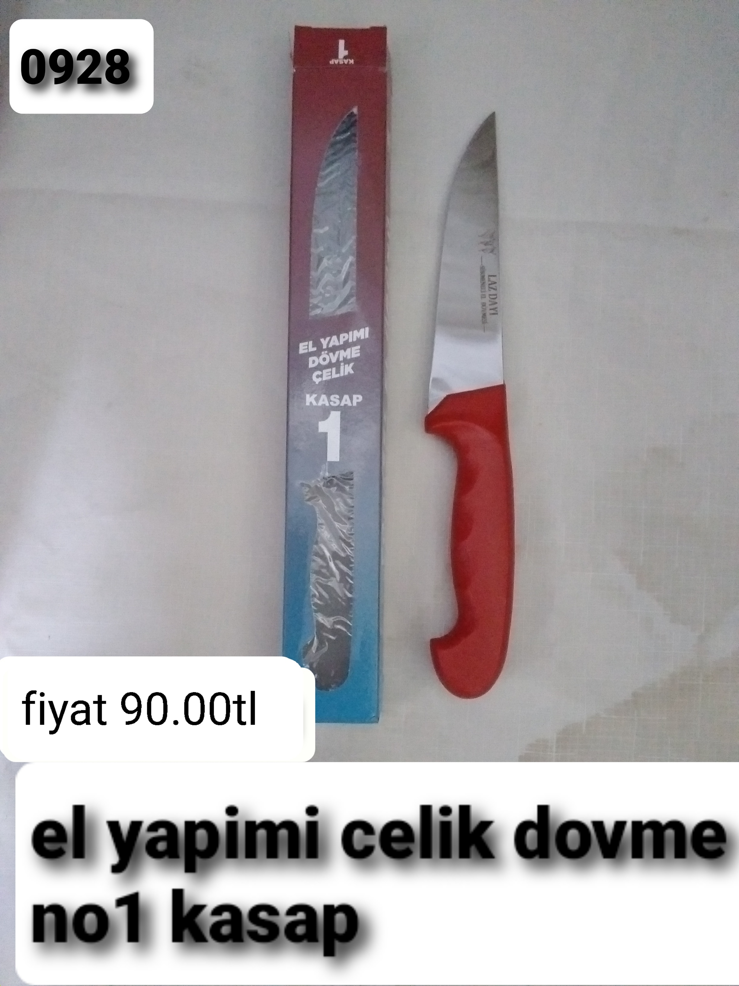 EL YAPIMI ÇELİK DÖVME NO 1 KASAP 0928