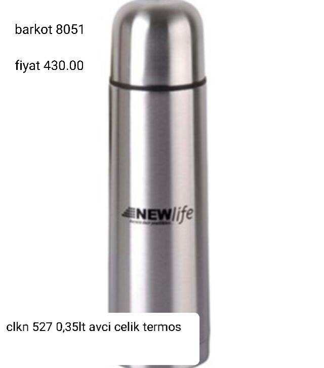 CLKN 527 0,35LT AVCI ÇELİK TERMOS 8051