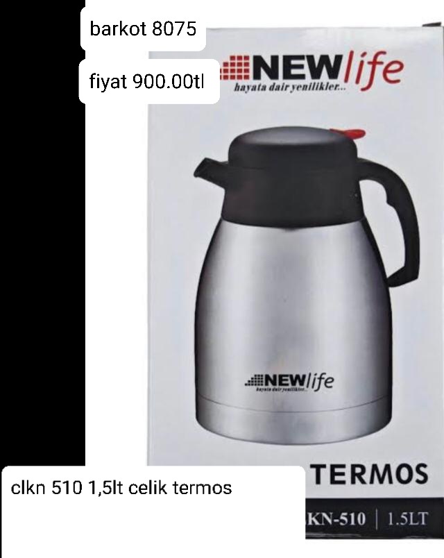 CLKN 510 1,5LT ÇELİK TERMOS 8075
