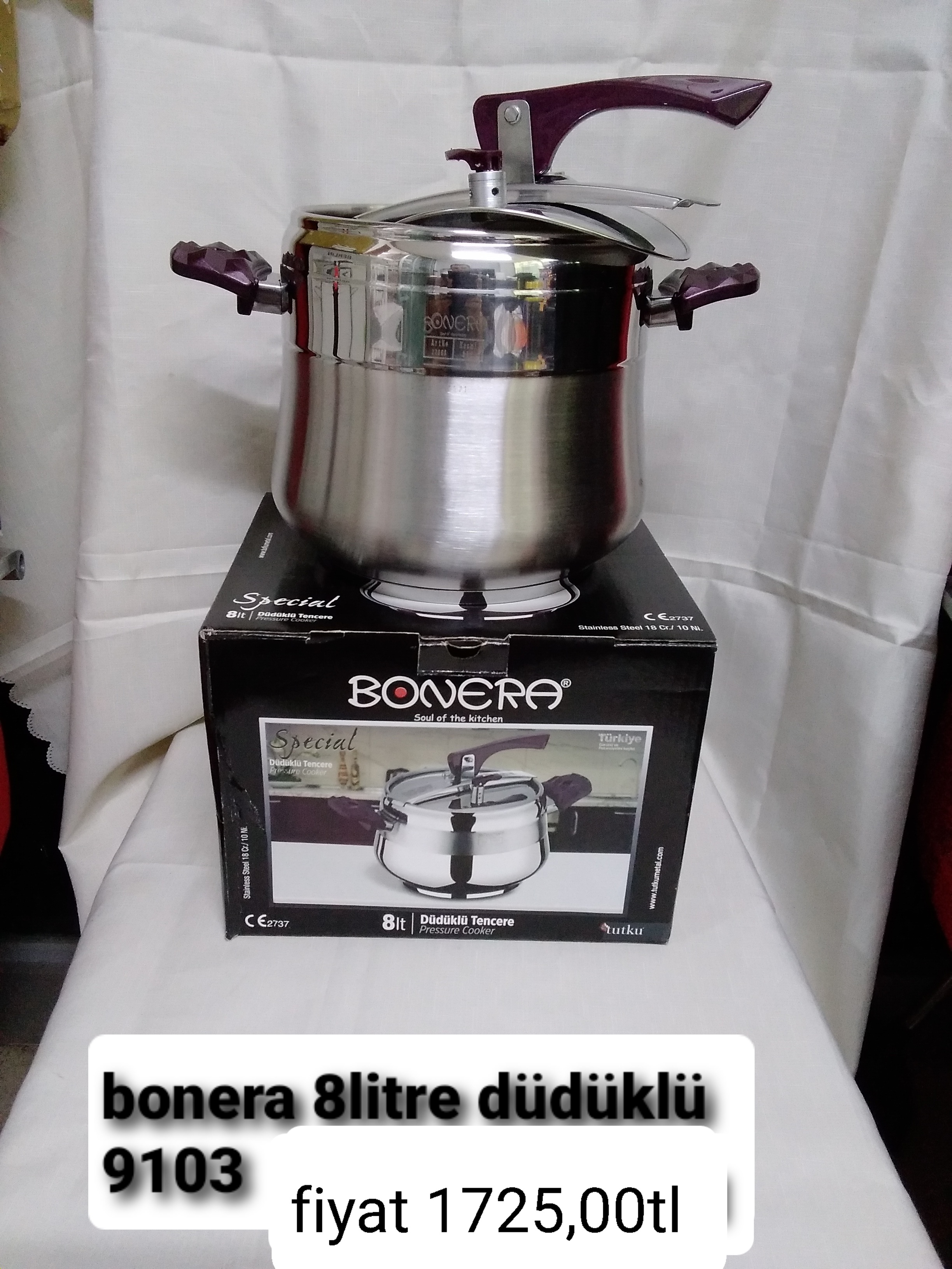 BONERA 8 LİTRE DÜDÜKLÜ 9103