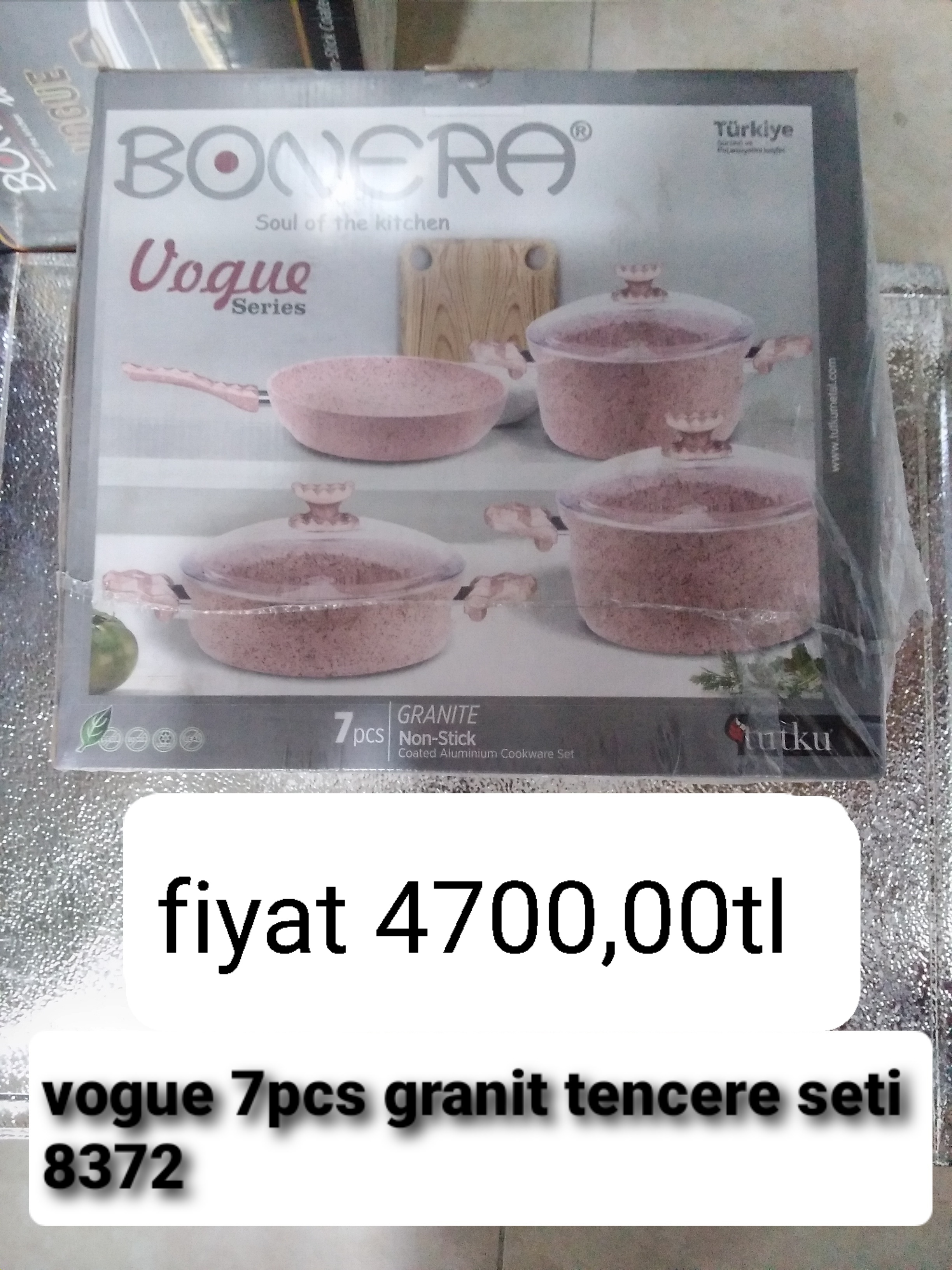 VOUGE 7PCS GRANİT TENCERE SETİ 8372