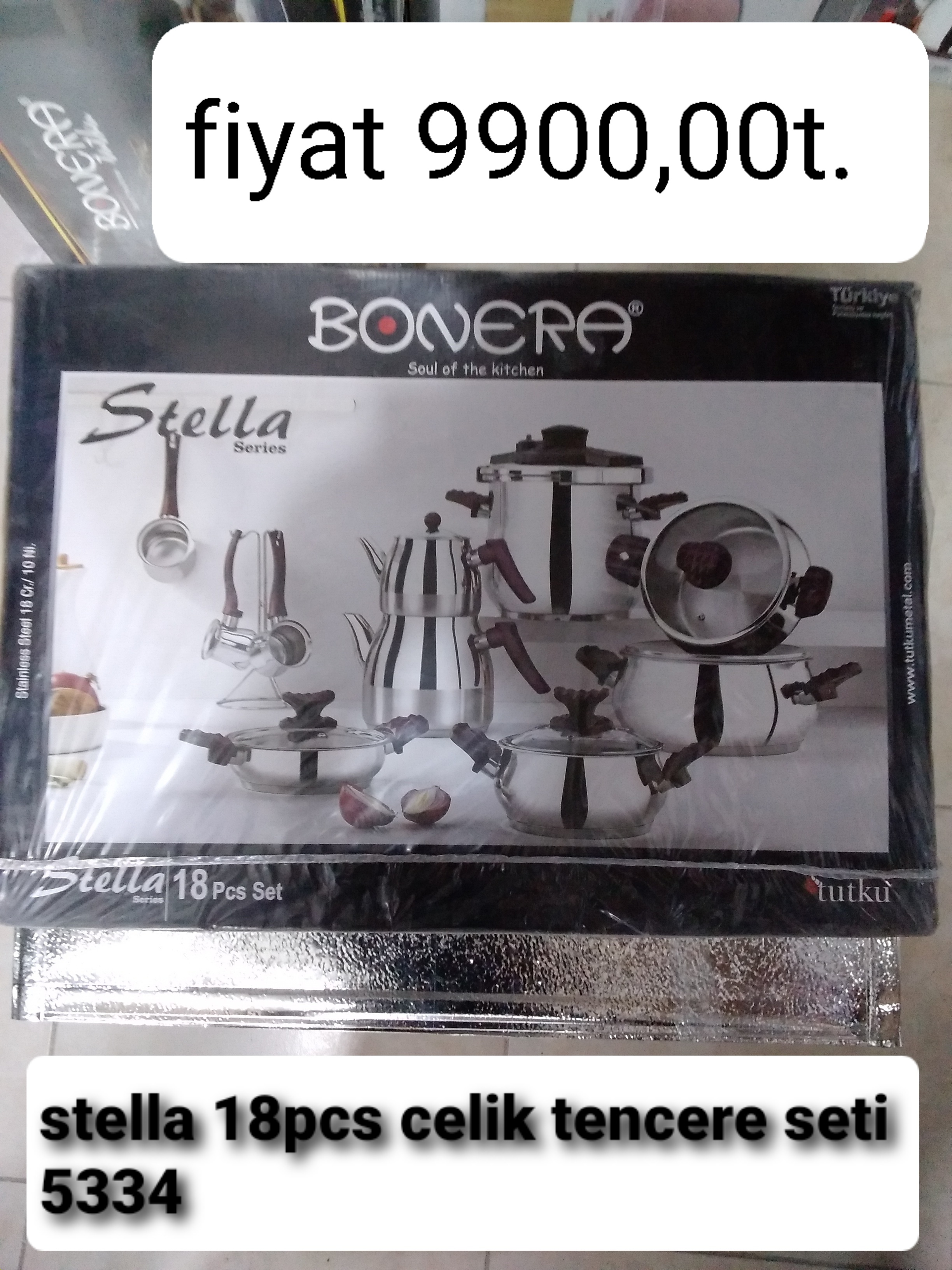 STELLA 18PCS ÇELİK TENCERE SETİ 5334 