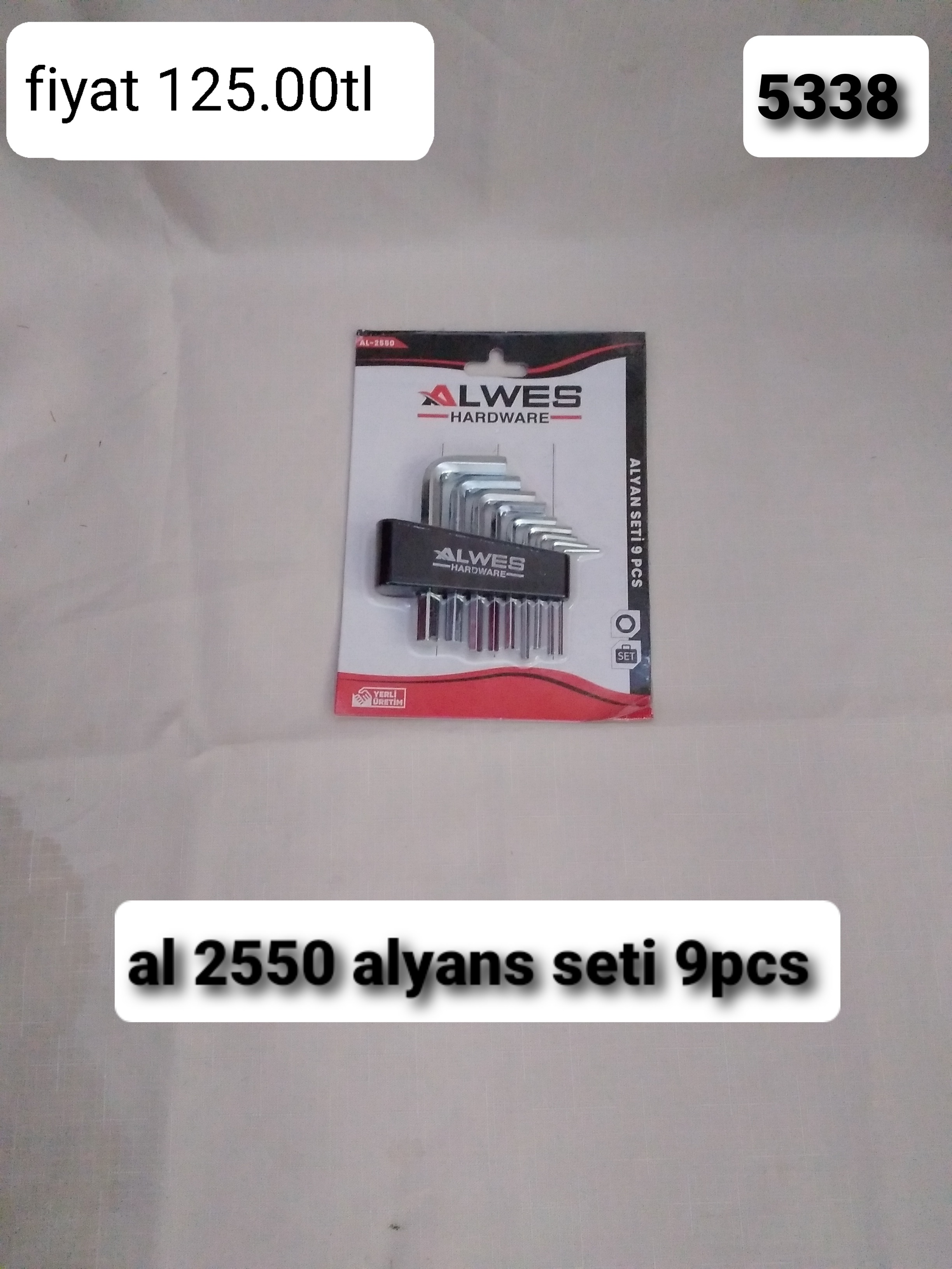 AL 2550 ALYANS SETİ 9PCS 5338