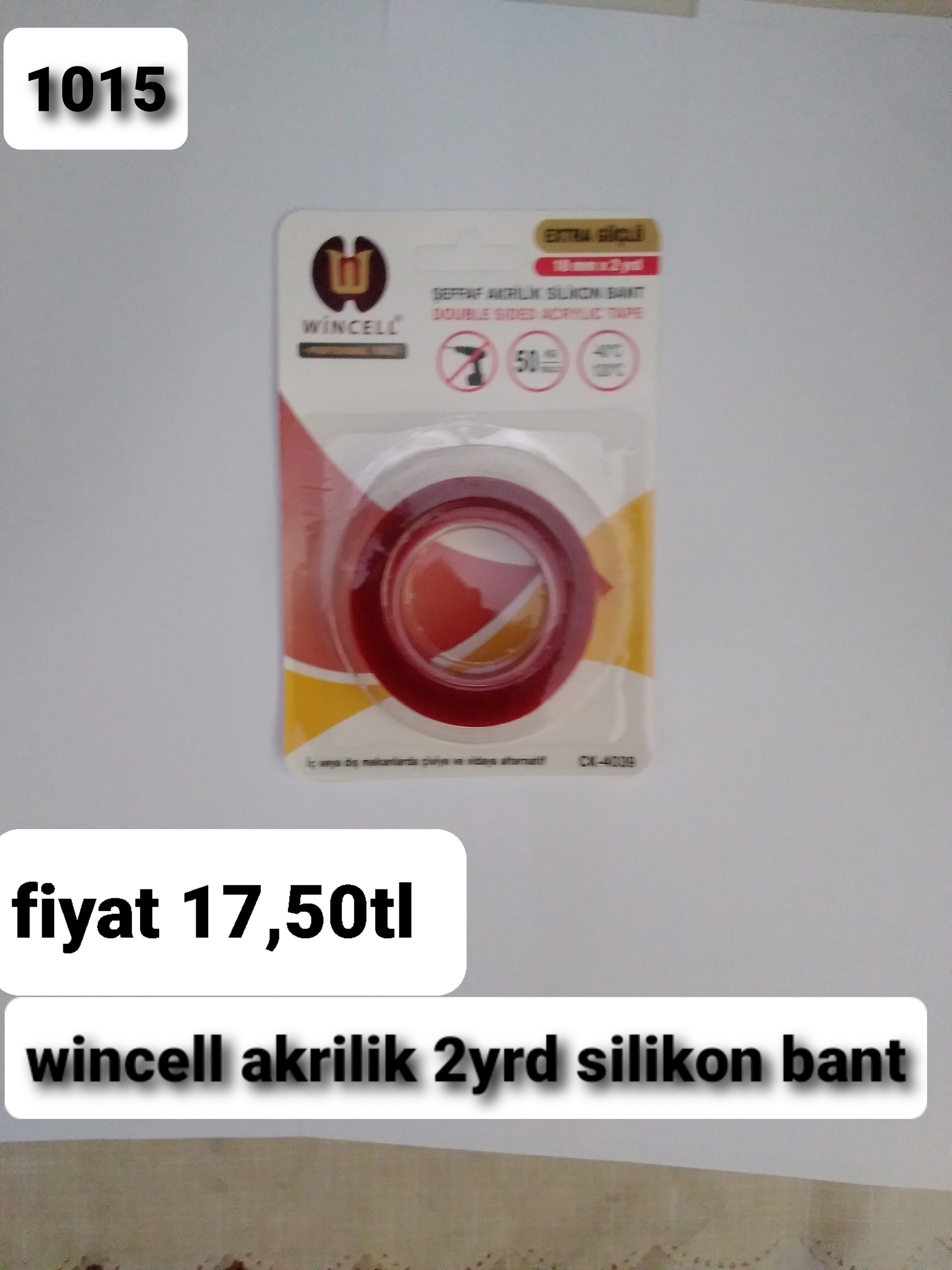 WİNCELL AKRİLİK 2YRD SİLİKON BANT 1015