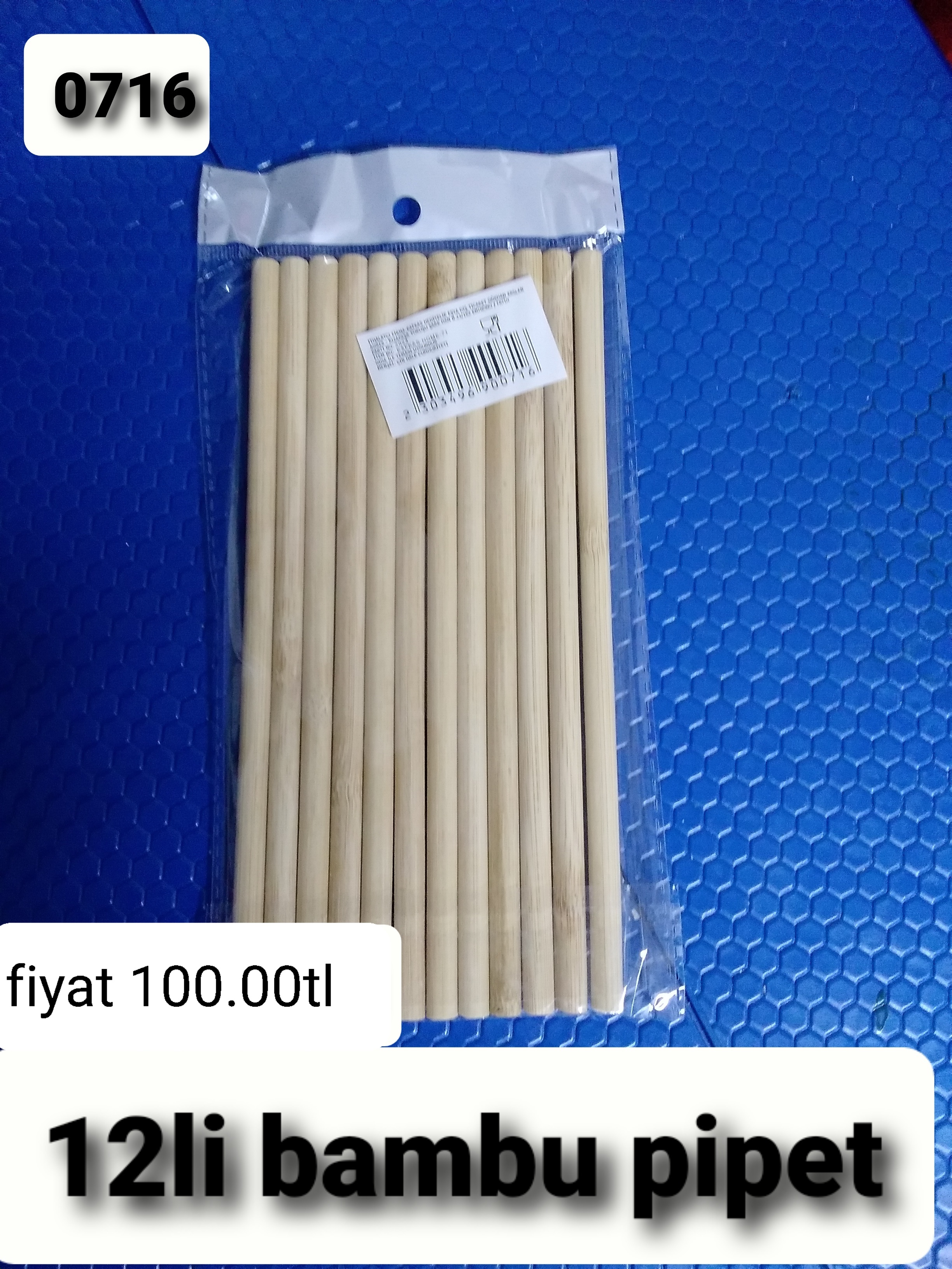 12 Lİ BAMBU PİPET 0716 