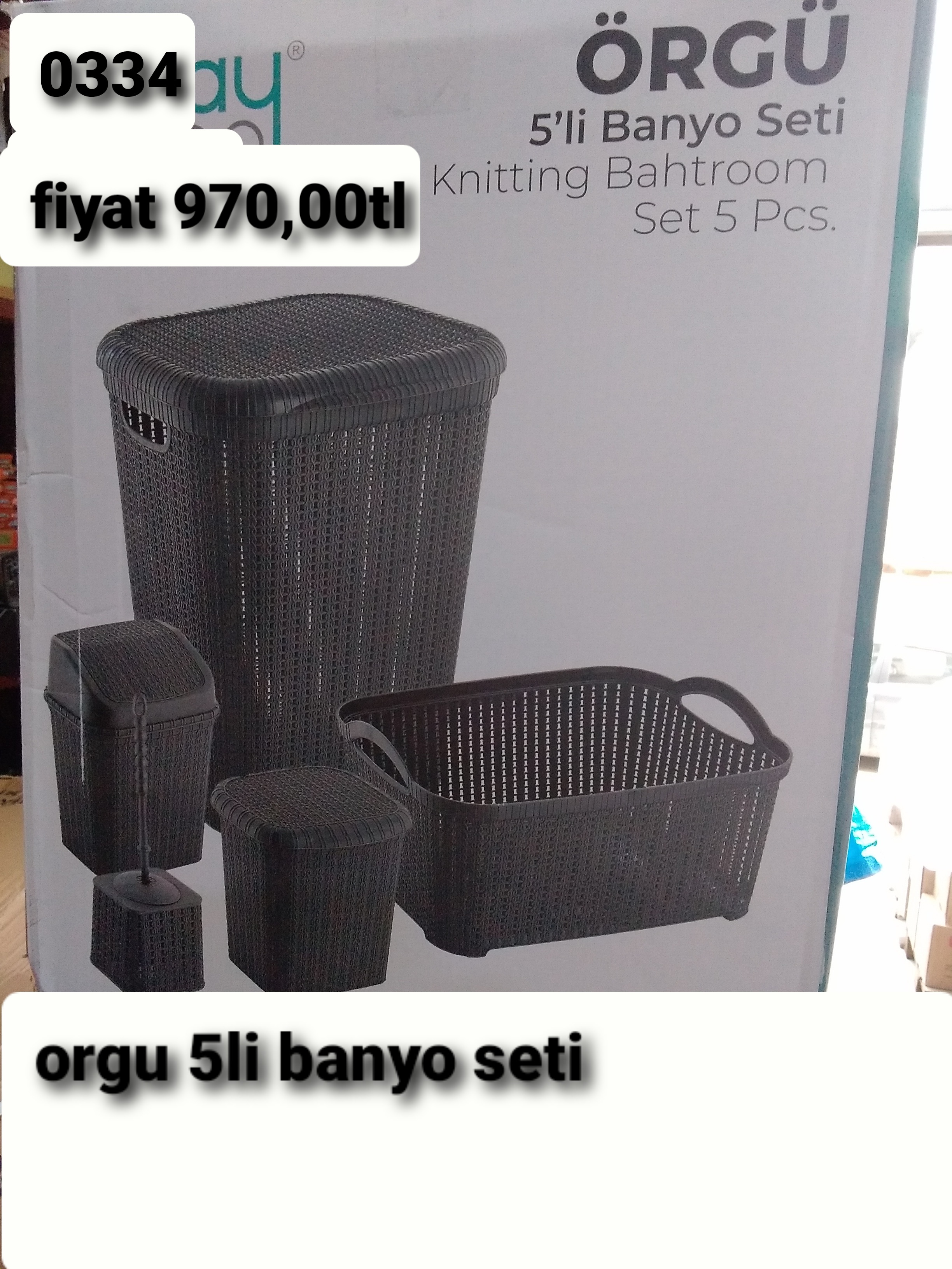 ÖRGÜ 5Lİ BANYO SETİ 0334