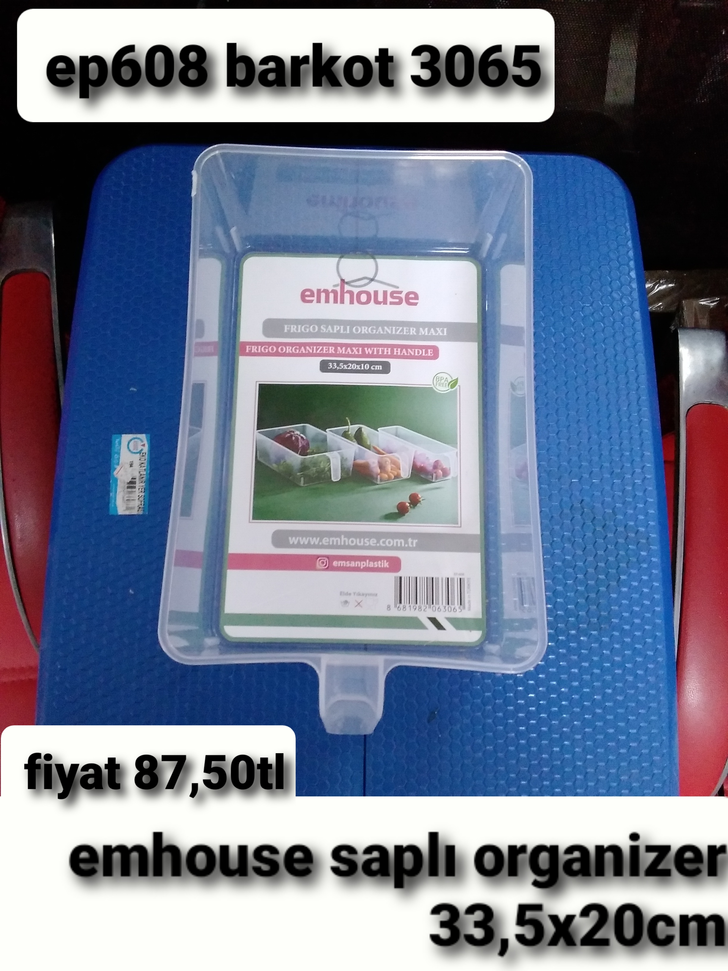 EMHOUSE SAPLI ORANİZER 33,5*20CM 3065