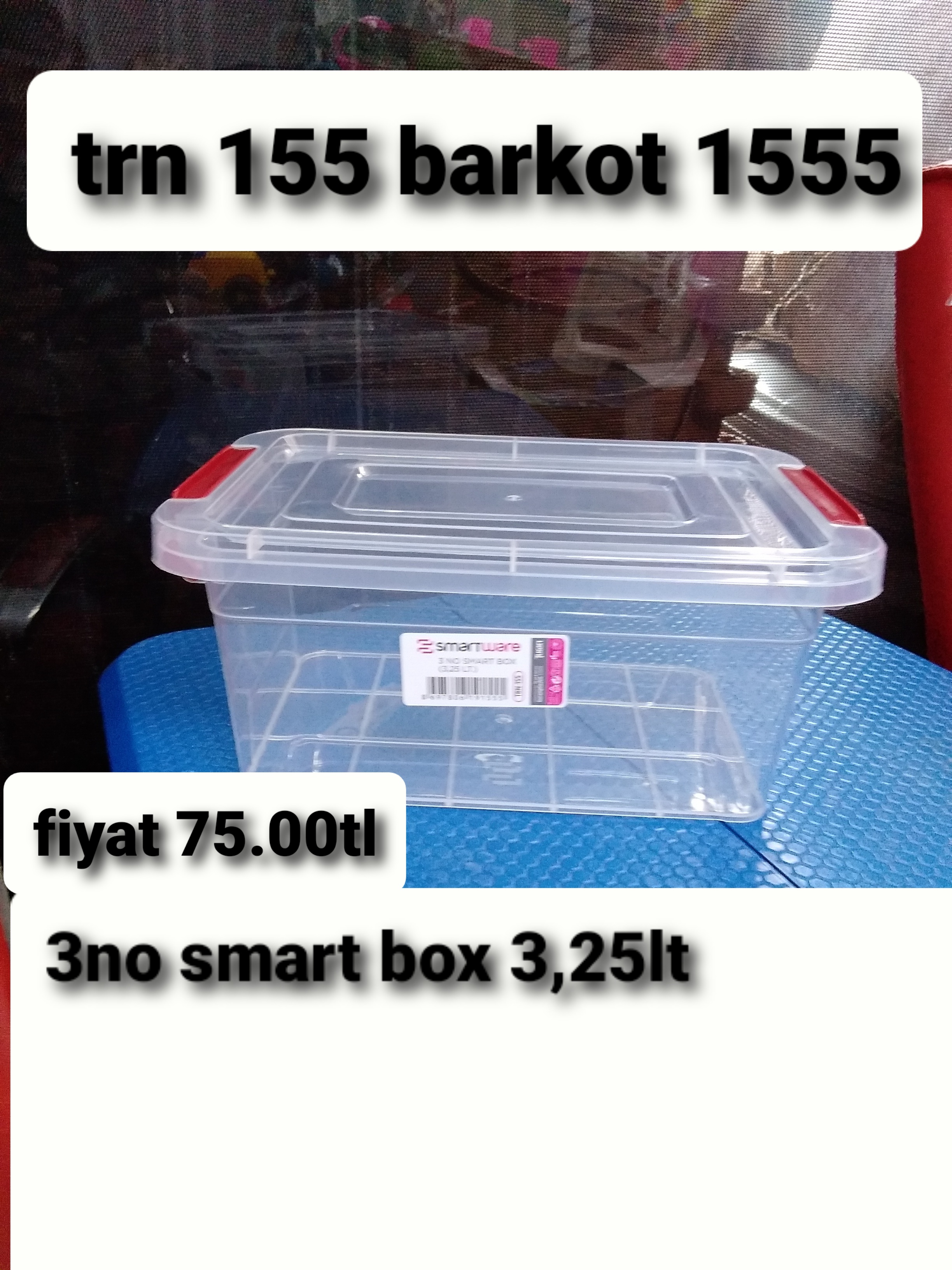3 NO SMART BOX 3,25LT 1555