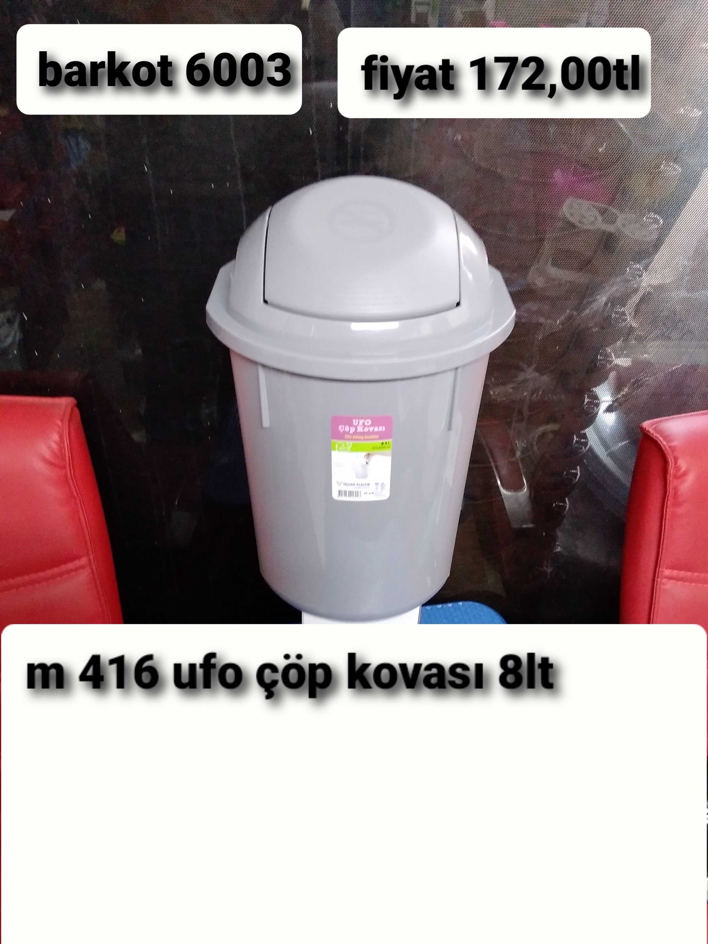 UFO ÇÖP KOVASI 8LT 6003