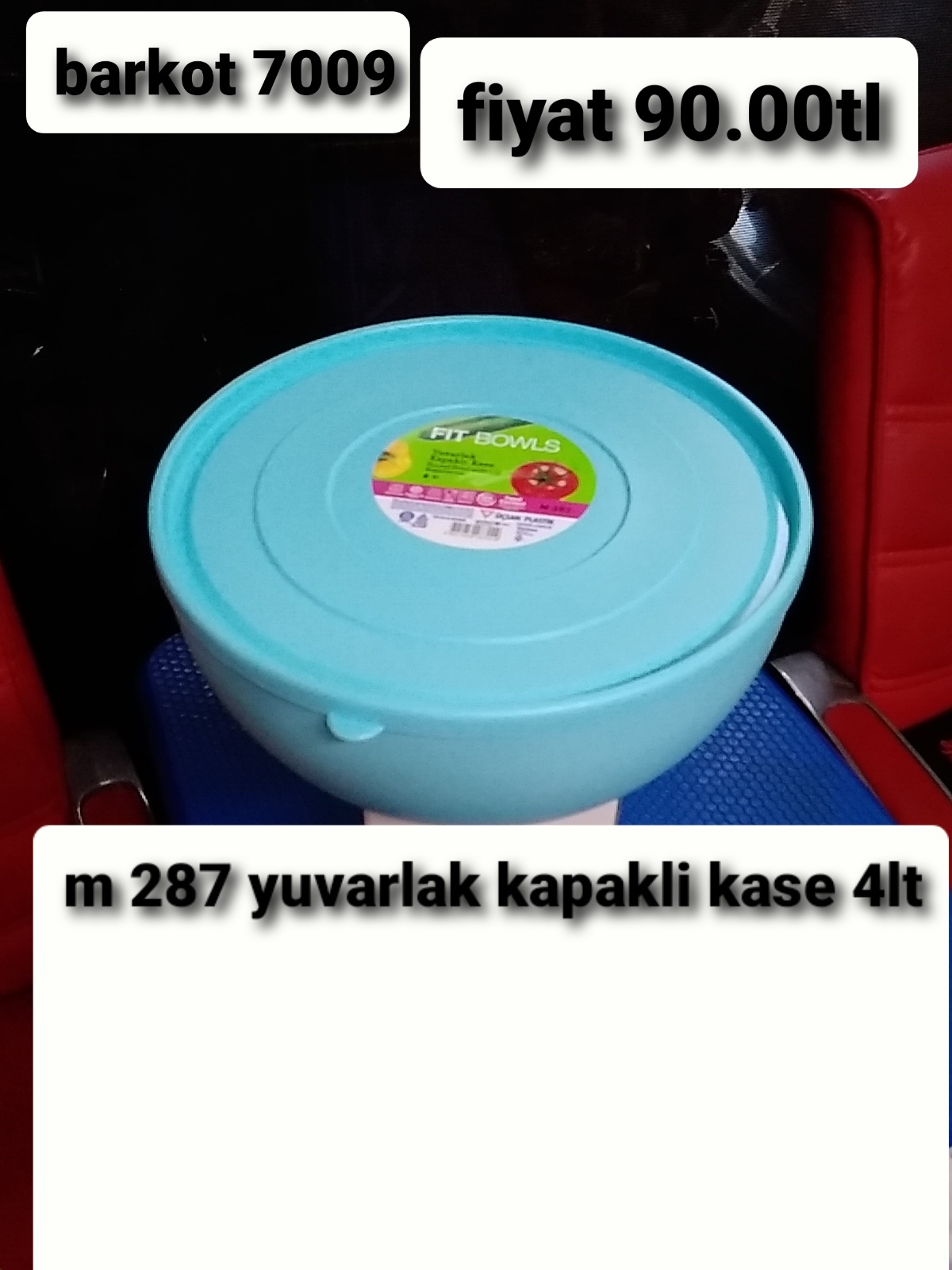 YUVARLAK KAPAKLI KASE 4LT 7009